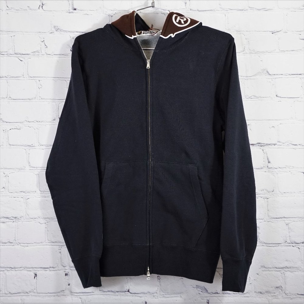New With Tags A Bathing Ape Men's Full Zip Overdye 2nd Ape Hoodie